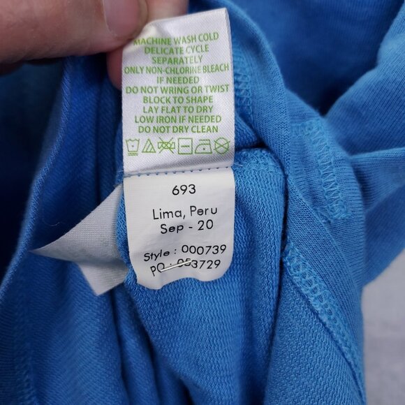 Lilly Pulitzer Kerah Lounge Tee Women's XS Teal Blue Luxletic Long Sleeve Shirt - Picture 10 of 13